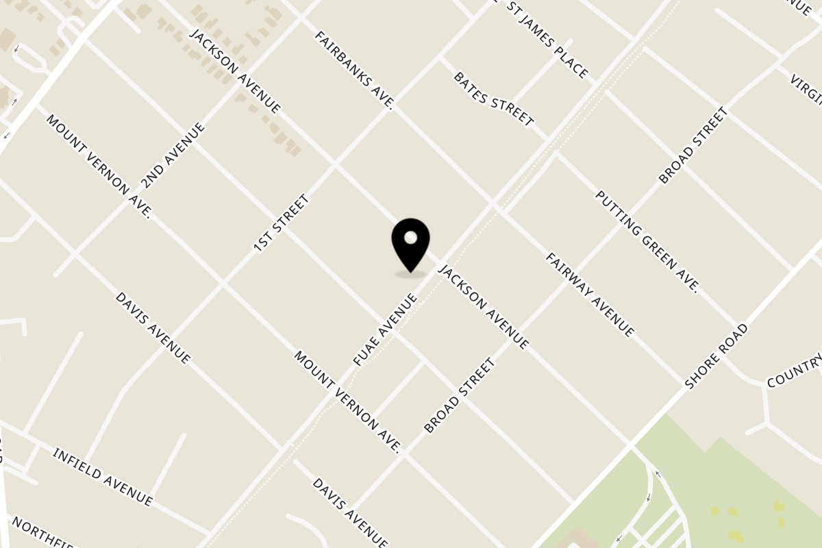 Map showing the location of Qualita Pizza & Café on 909 Fuae Ave in Northfield